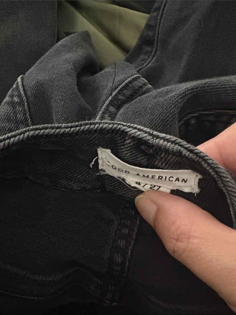 Good American Good Waist Palazzo Jeans 4/27 - Picture 3 of 4